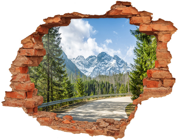 Hole in the wall decal Road of the Tatra Mountains