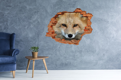 Hole in the wall sticker The Fox in the Hole in the Wall