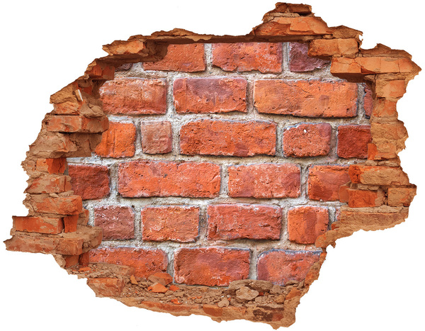 Hole in the wall sticker Brick wall