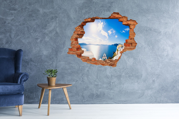 Hole wall sticker Sea view from Greece