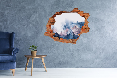 Hole in the wall sticker Mountain range