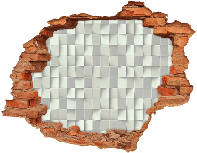 Hole wall sticker Modern mosaic in concrete