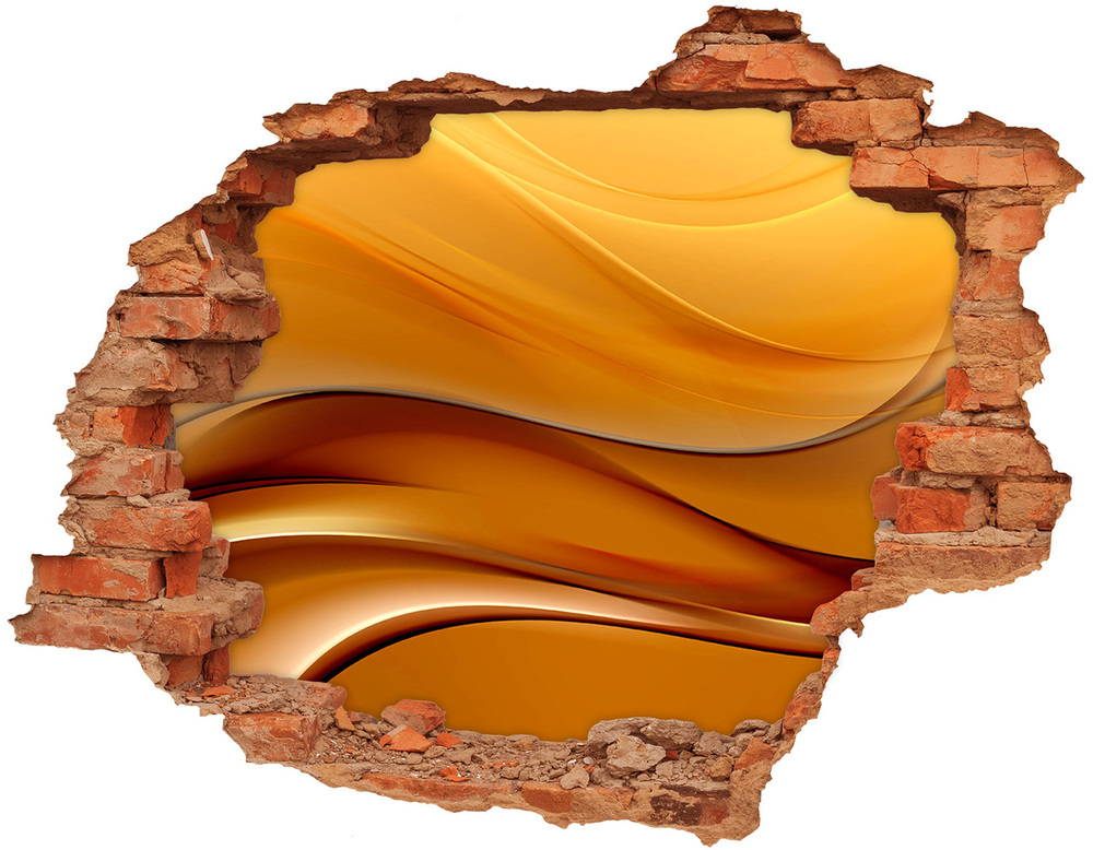 Hole in the wall sticker Background waves