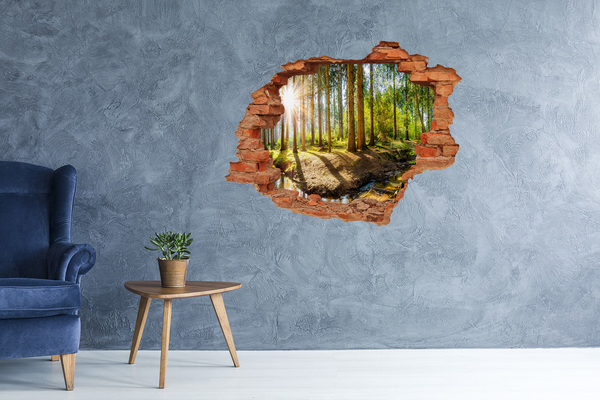Hole in the wall decal A forest oasis of peace