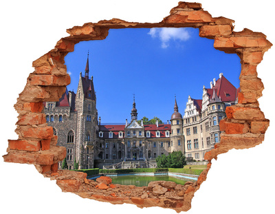 Hole in the wall decal Poland Moszna Castle