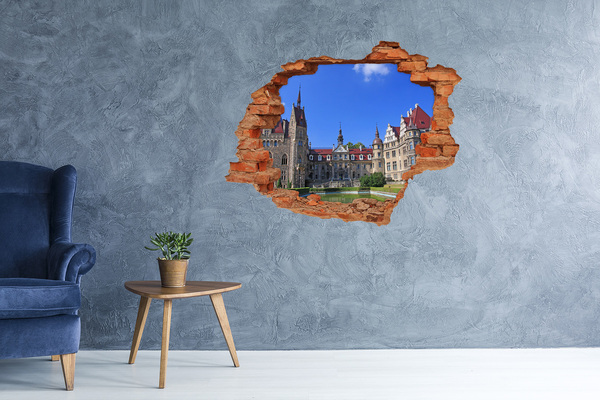 Hole in the wall decal Poland Moszna Castle