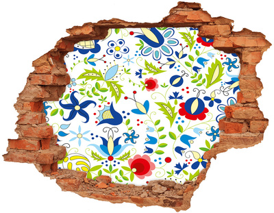 3D wall hole Ethnic pattern