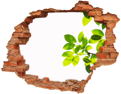 Hole wall sticker Leaves