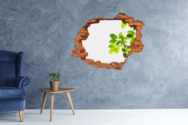 Hole wall sticker Leaves