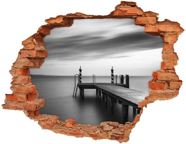 3D wall hole Pier over calm water