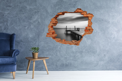 3D wall hole Pier over calm water