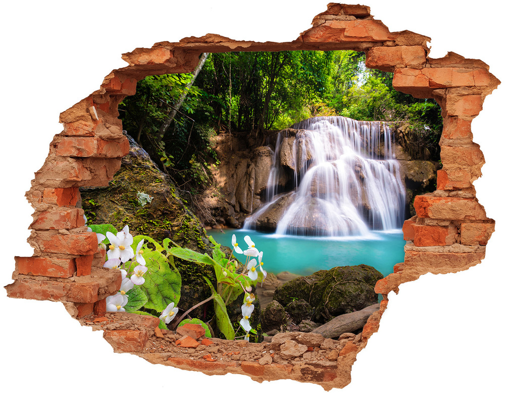 Hole in the wall decal Thailand waterfall