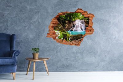 Hole in the wall decal Waterfall in the jungle