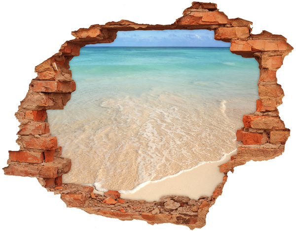 Hole in the wall sticker Paradise beach