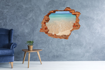 Hole in the wall sticker Paradise beach