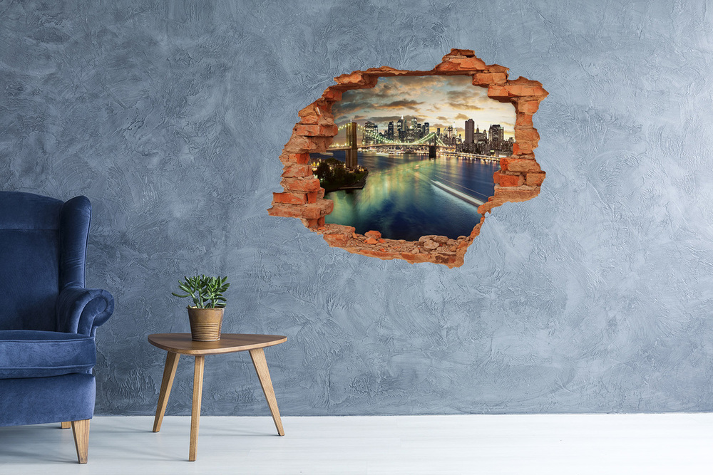 Hole wall sticker Manhattan New York