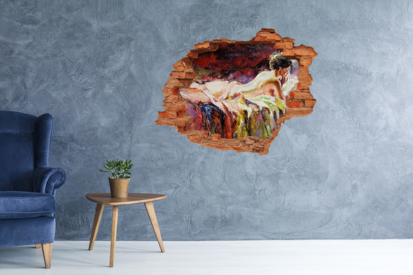 Hole in the wall decal Picturesque mountain landscape