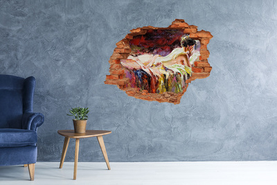 Hole in the wall decal Picturesque mountain landscape