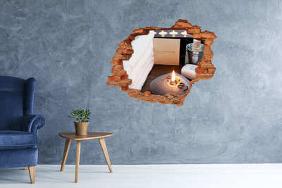 Hole wall sticker Relax at the spa