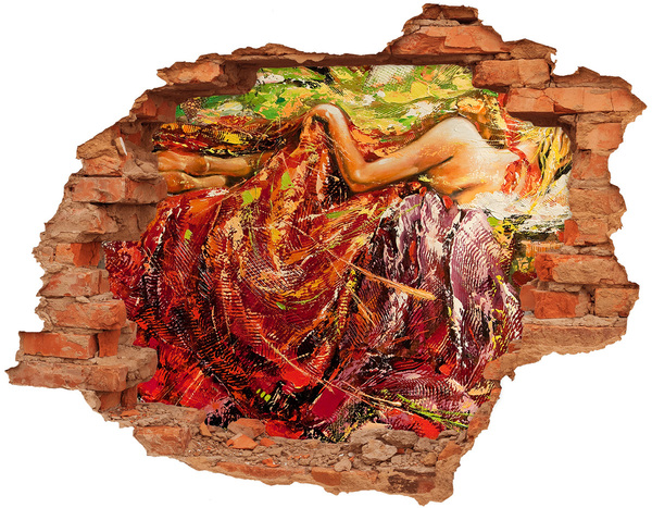 Hole in the wall sticker The submerged world of colors