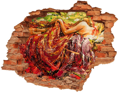 Hole in the wall sticker The submerged world of colors