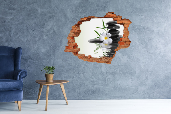 Hole wall sticker Relaxing spa corner