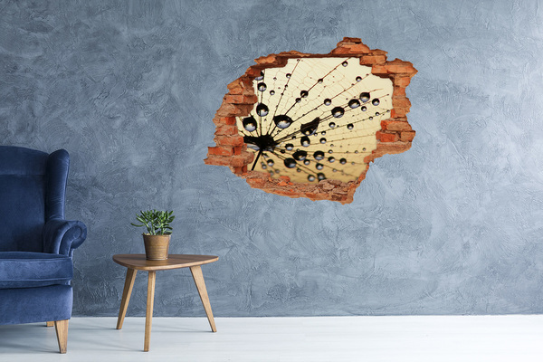 Hole wall sticker Dandelion seed