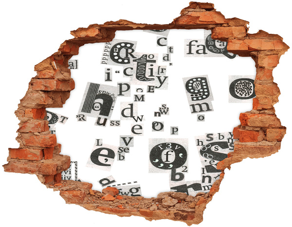 Hole in the wall decal Literary Hole in the Wall