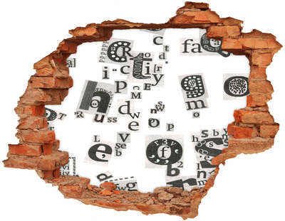 Hole in the wall decal Literary Hole in the Wall