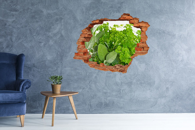 3D wall hole A green oasis in concrete