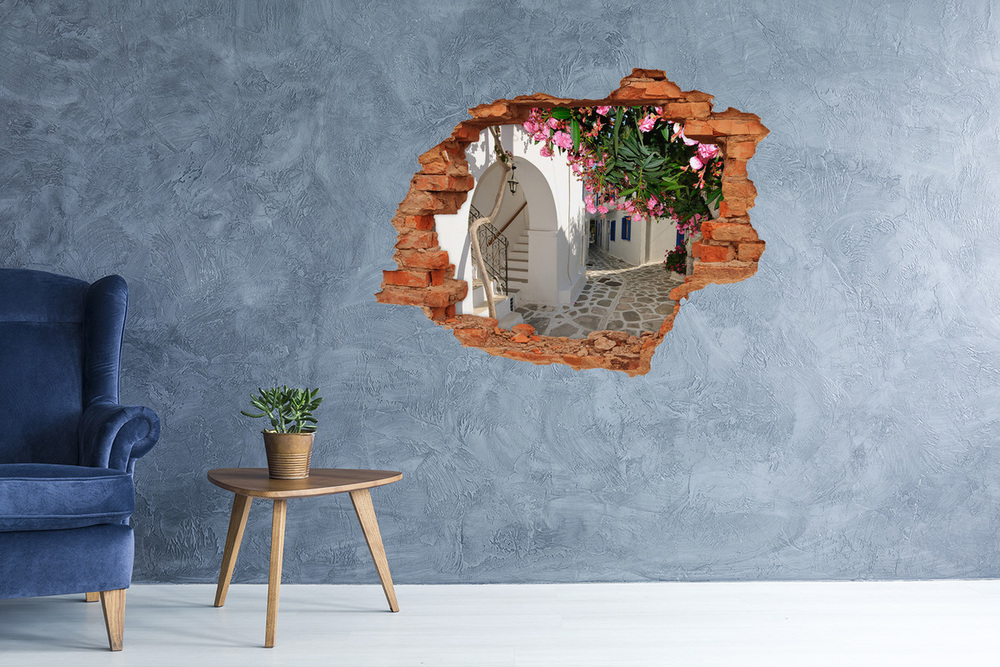 3D wall hole Charming streets