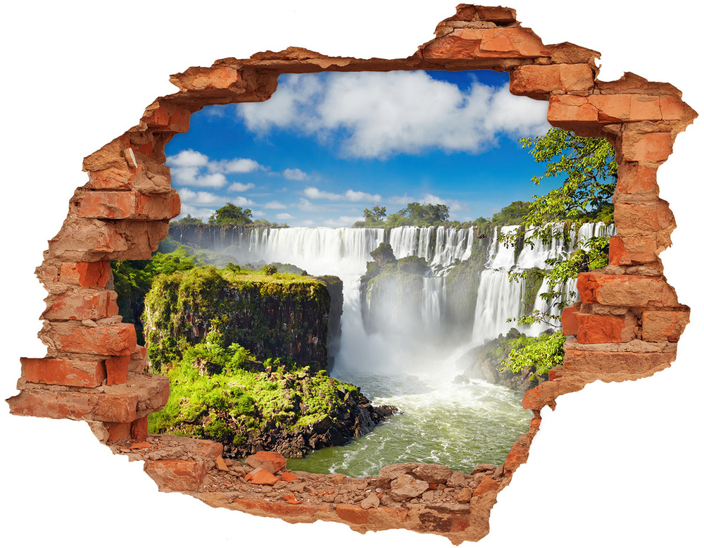 3D wall hole Argentina waterfall