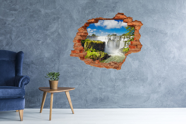 3D wall hole Iguazu Falls