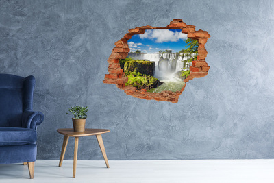 3D wall hole Iguazu Falls