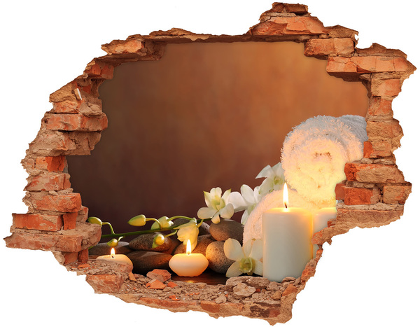 Hole in the wall decal Relax at the spa