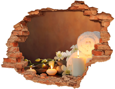 Hole in the wall decal Relax at the spa