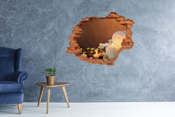 Hole in the wall decal Relax at the spa