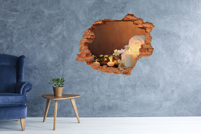 Hole in the wall decal Relax at the spa