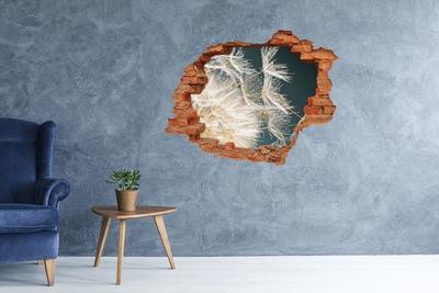 Hole in the wall sticker Dandelion seeds