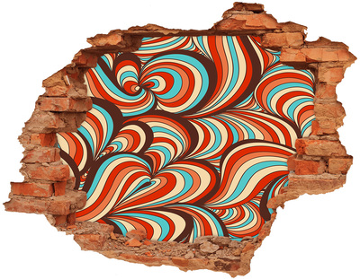 Hole in the wall sticker A colorful swirl of patterns