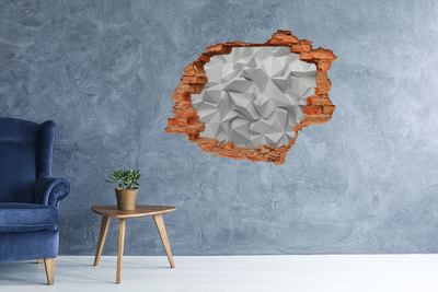 Hole wall sticker 3D abstraction