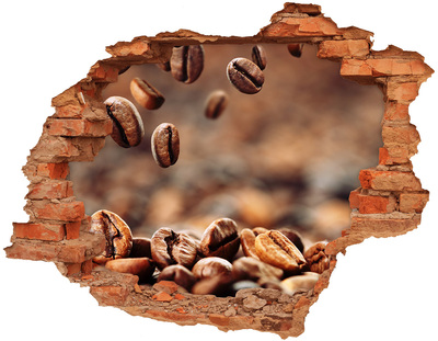 Hole wall sticker Coffee at your fingertips