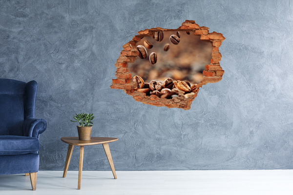 Hole wall sticker Coffee beans