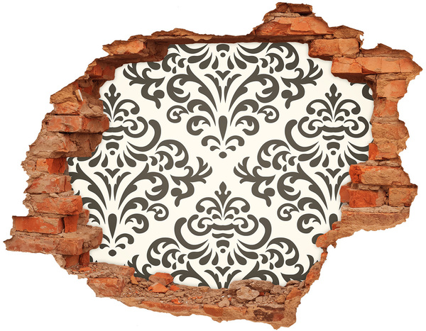 Hole in the wall decal Background ornaments