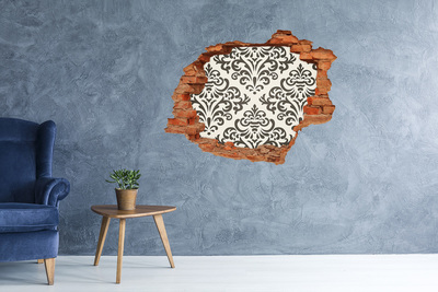 Hole in the wall decal Background ornaments