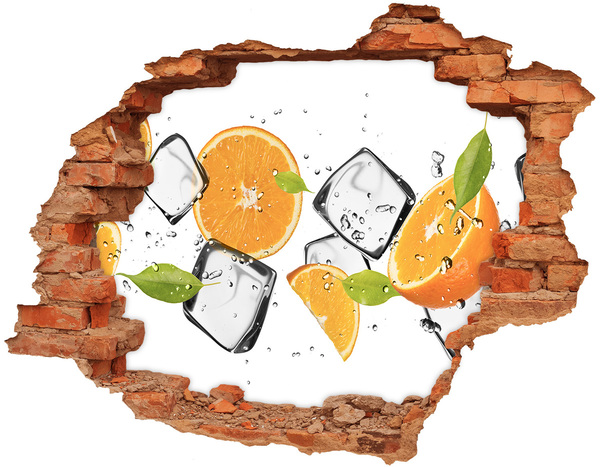 Hole in the wall decal A refreshing fruity explosion