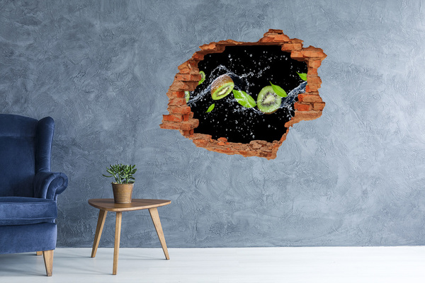 Hole wall sticker Kiwi Fruit Waterfall