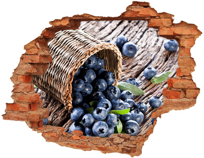 Hole wall sticker Berries in the basket