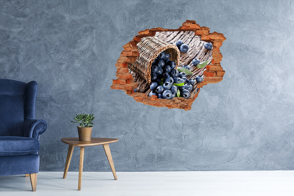 Hole wall sticker Berries in a basket