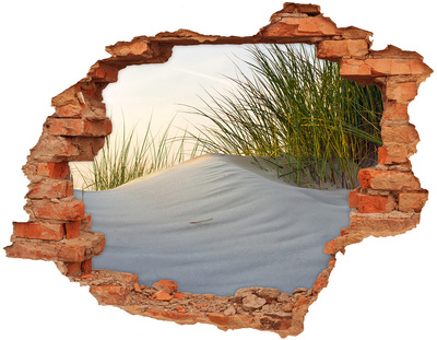 3D wall hole Dune in the sunset light